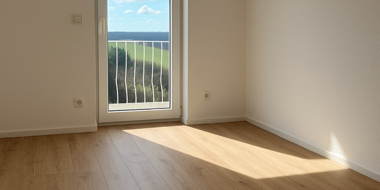 Blick in das Schlafzimmer