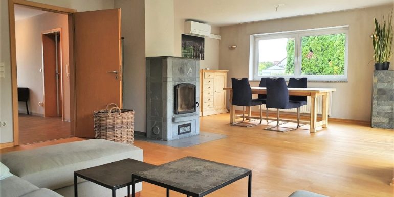 1.OG: Wohnbereich mit Specksteinofen