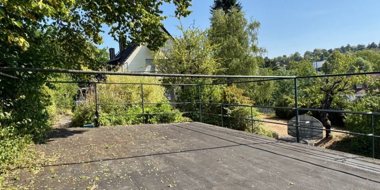 Blick vom Garagendach