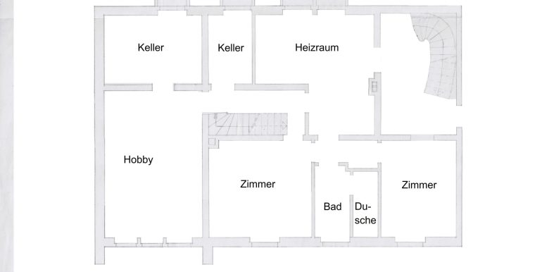 Aufteilung Kellergeschoss