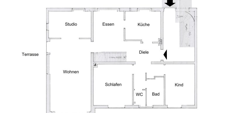 Aufteilung Erdgeschoss