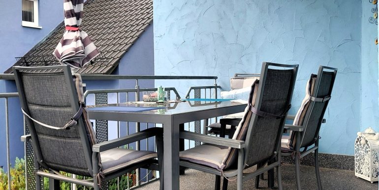 Balkon mit Gartenzugang