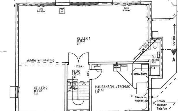 Grundriss Keller