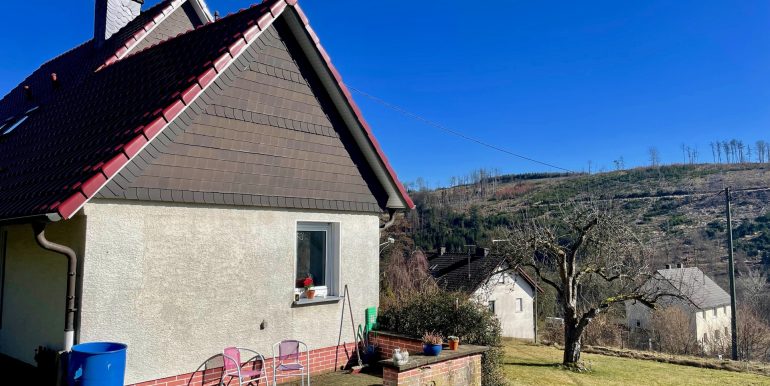 sonnige Terrasse