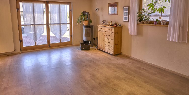 Wohnzimmer mit Terrassenzugang Einliegerwohnung