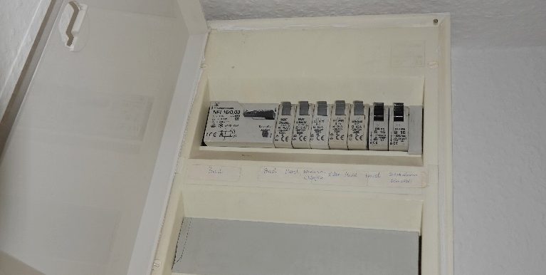 Modernisierte Wohnungselektrik