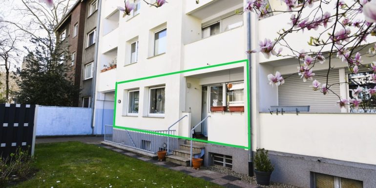 Gartenansicht der Wohnung