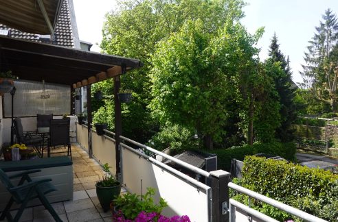 22 m² großer Balkon mit Süd-Westausrichtung