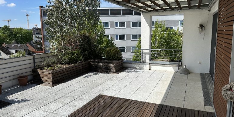 Dachterrasse mit südlicher Ausrichtung