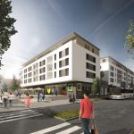 Seitliche Hausansicht