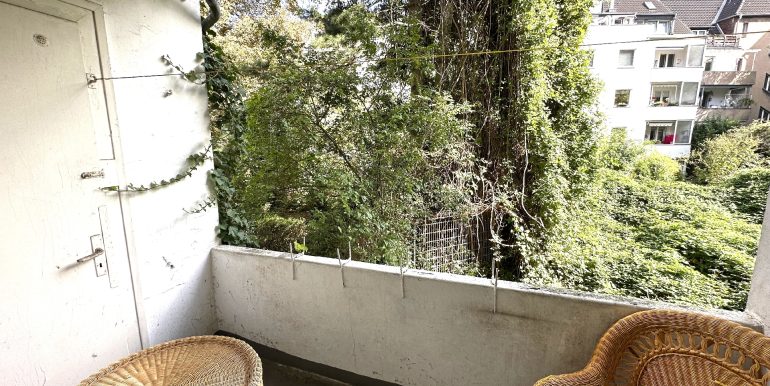 Balkon mit Grünblick