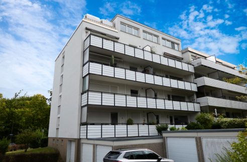 Rückansicht auf die Balkone