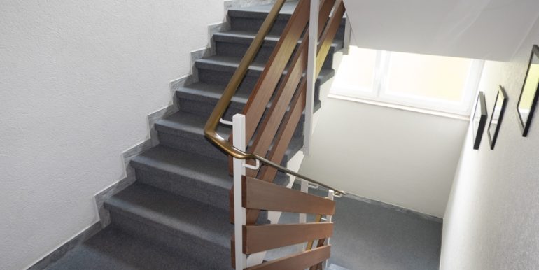 Das gepflegte Treppenhaus