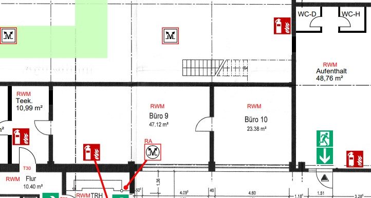 Büro 9,10 und die Teeküche