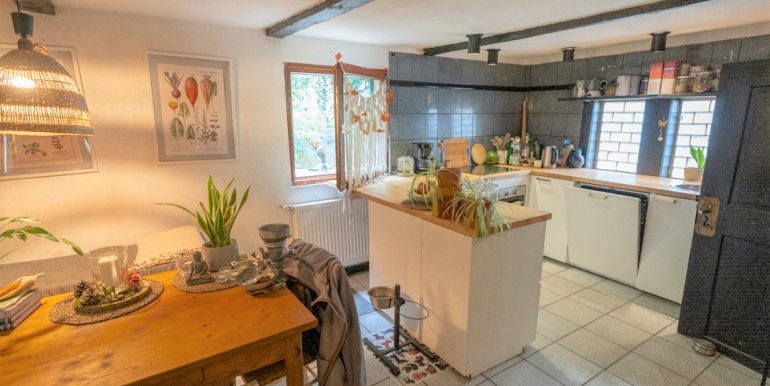 Der offene Küchen-/ Essbereich