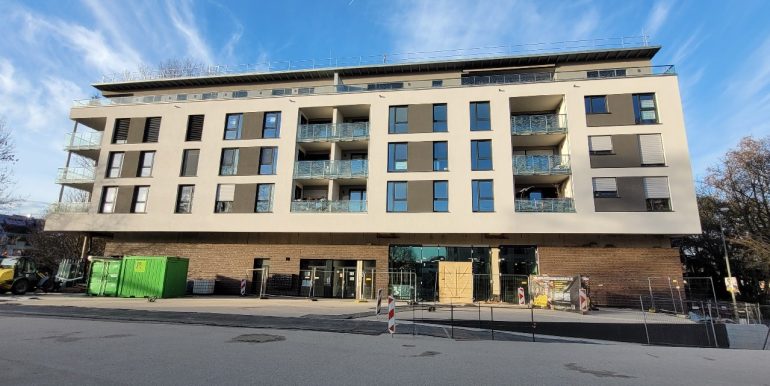 Seitliche Hausansicht