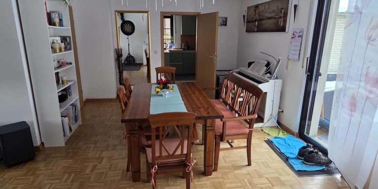 Essbereich im Wohnzimmer