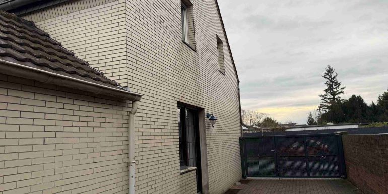 Stellplatz mit Seiteneingang