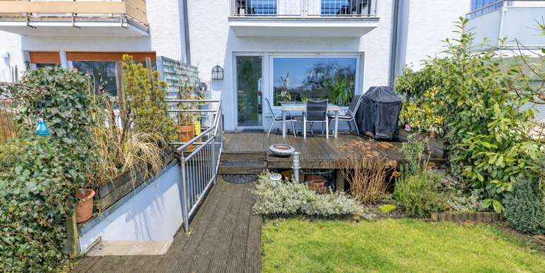 Blick auf die Terrasse