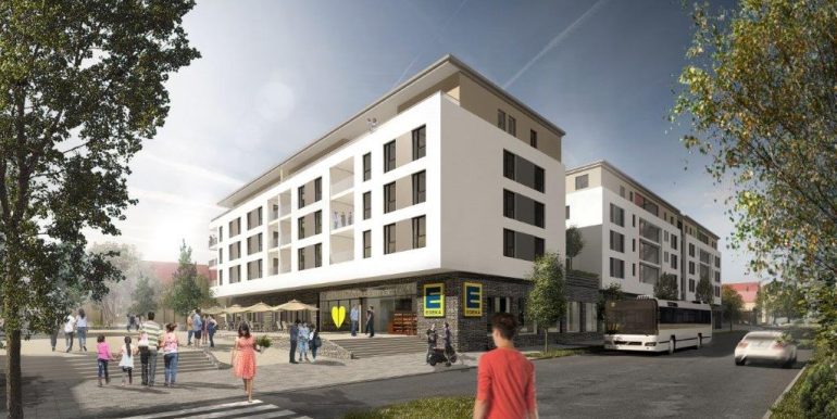 Seitliche Hausansicht