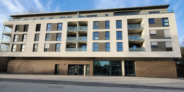 Seitliche Hausansicht