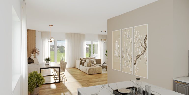 Wohn-/Esszimmer (Visualisierung)