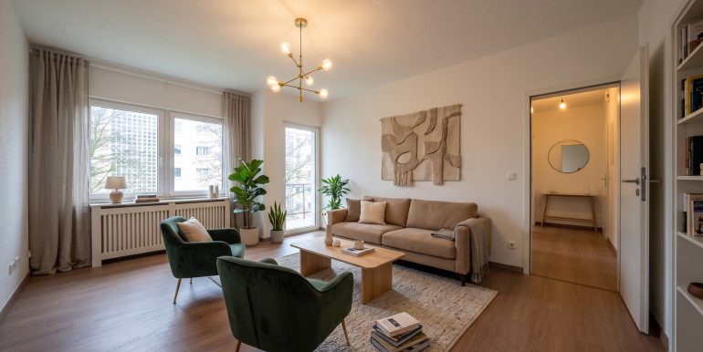 Wohnzimmer KI generiert
