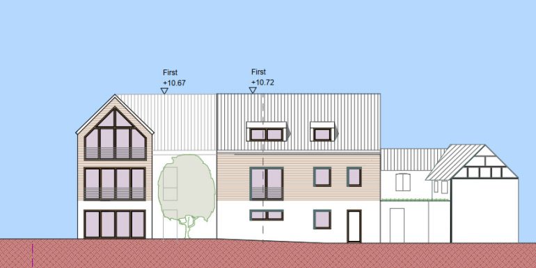 Ansicht Haus A,B,C