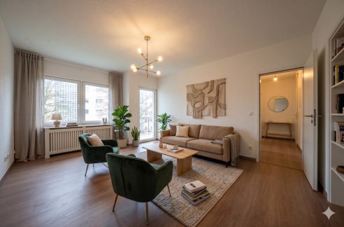 Wohnzimmer KI generiert