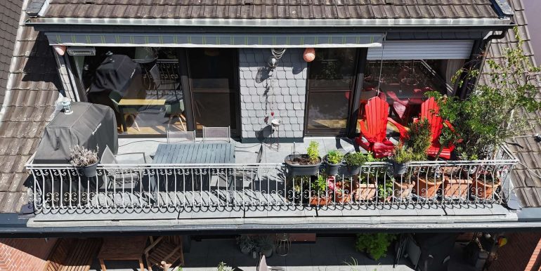 Blick auf die Terrasse