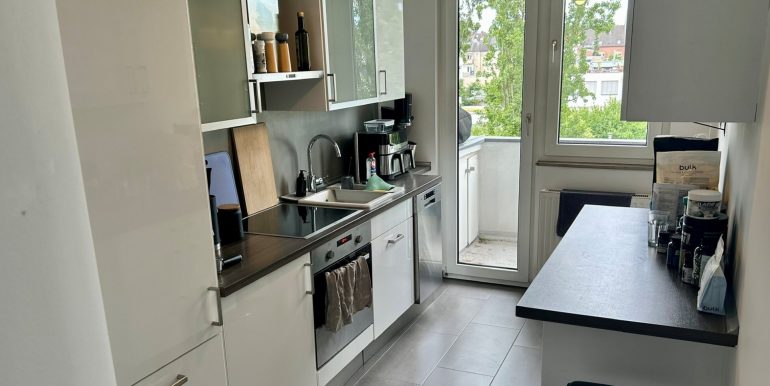 Küche mit Austritt