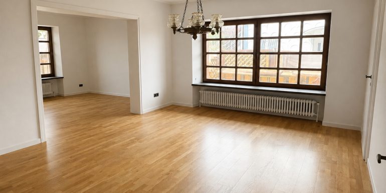 Bsp. Wohnbereich ohne Holzwände/-decken (KI-generiert)