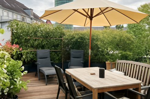 Terrasse inmitten von Pempelfort