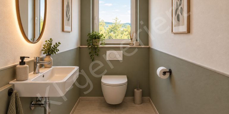 KI Generiert - Beispieleinrichtung - Gäste-WC (OG)