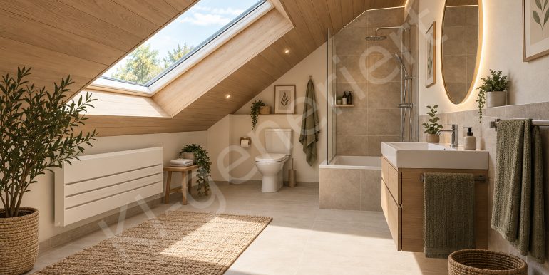 KI Generiert - Beispieleinrichtung - Badezimmer (DG)