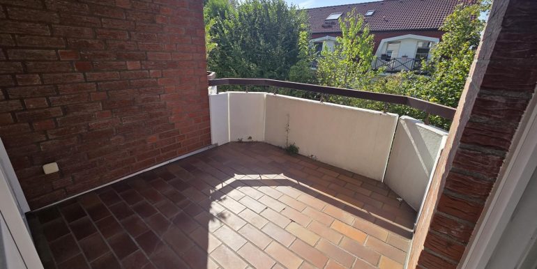 ...auf den Balkon