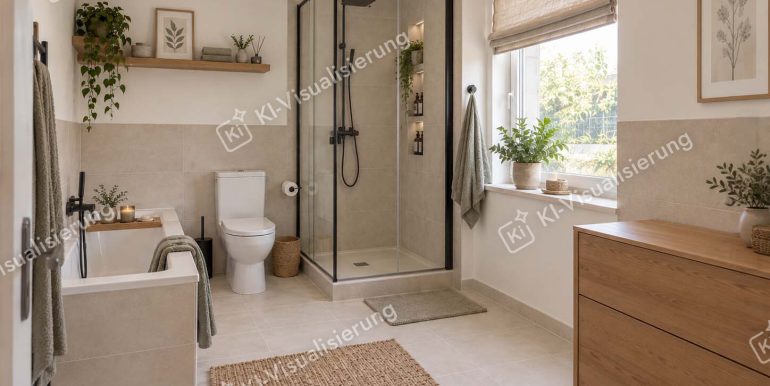 Badezimmer Wohnung KI